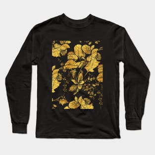 Gold Garden at Night Long Sleeve T-Shirt